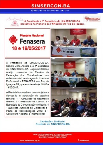 boletim fenasera 18.05.2017