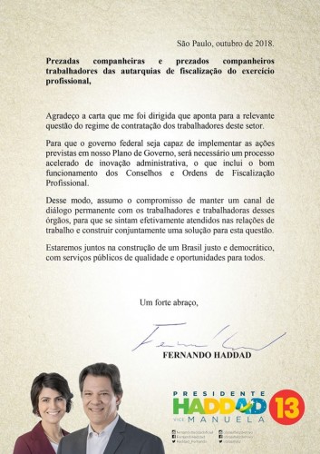 Carta de Hadade aos Servidores