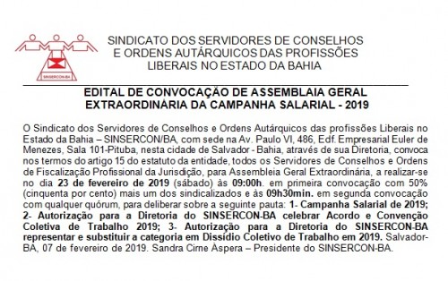 Edital campanha salarial 2019 para o site