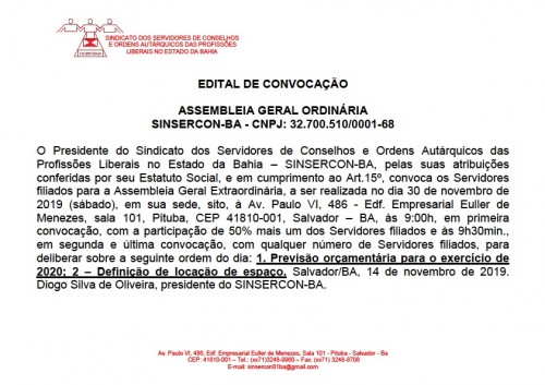 Edital para o site 15.113